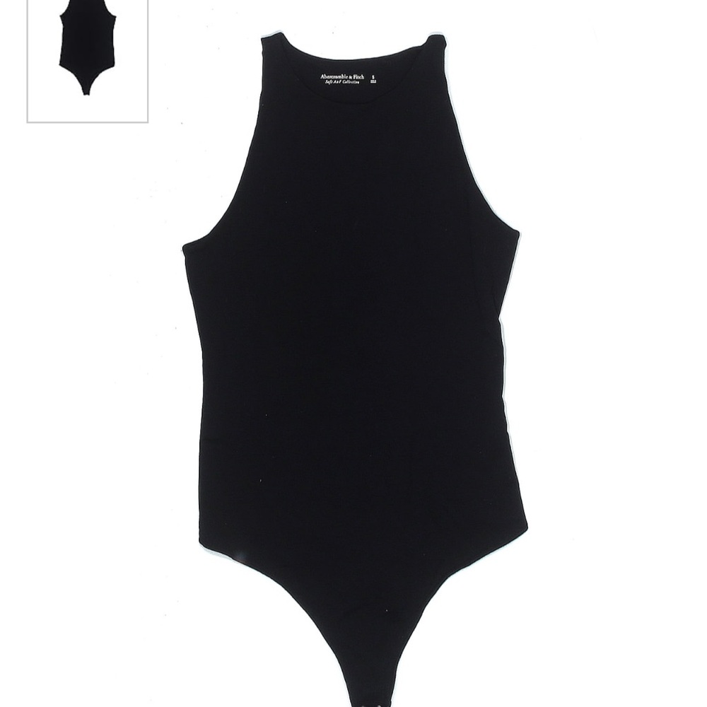 Abercrombie Soft AF ribbed black bodysuit (women’s L)